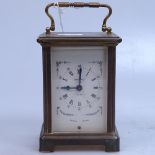 A Bayard Paris 8-day brass carriage clock, 4.5"