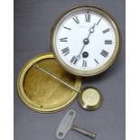 A Mappin & Webb clock, diameter 4.25"