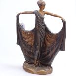 Austin composition Art Deco style figure, 15.5"