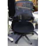 A Knoll Generation Ergonomic office chair, with maker's marks to rear