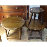 3 oak occasional tables