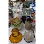 Glass light shades, tealight holders, fishing floats etc