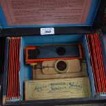 A box of various lantern slides, including Royal interest, toy etc