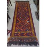 A Suzni Kilim runner, 227cm x 73cm