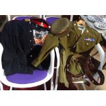 An Army No.1 Dress Uniform, height 180cm, chest 116cm, waist 108cm, belts, and a No.2 Dress Uniform