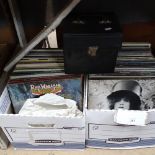 2 boxfuls of Vintage LP records, and a box of 45 rpm records