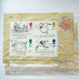 Postage stamp albums, including Channel Islands and USA