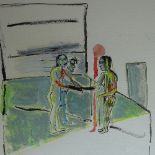 Martin Fuller (born 1943), ink / watercolour, The Trancefer, 20" x 28", framed
