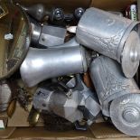 Aluminium canisters, various tins etc