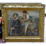 2 gilt-gesso frames, largest internal diameter 23" x 19" (2)