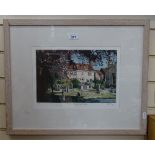 C J Bailey, coloured lithograph, the Old Vicarage, Church Square, signed in pencil, no. 3/50,