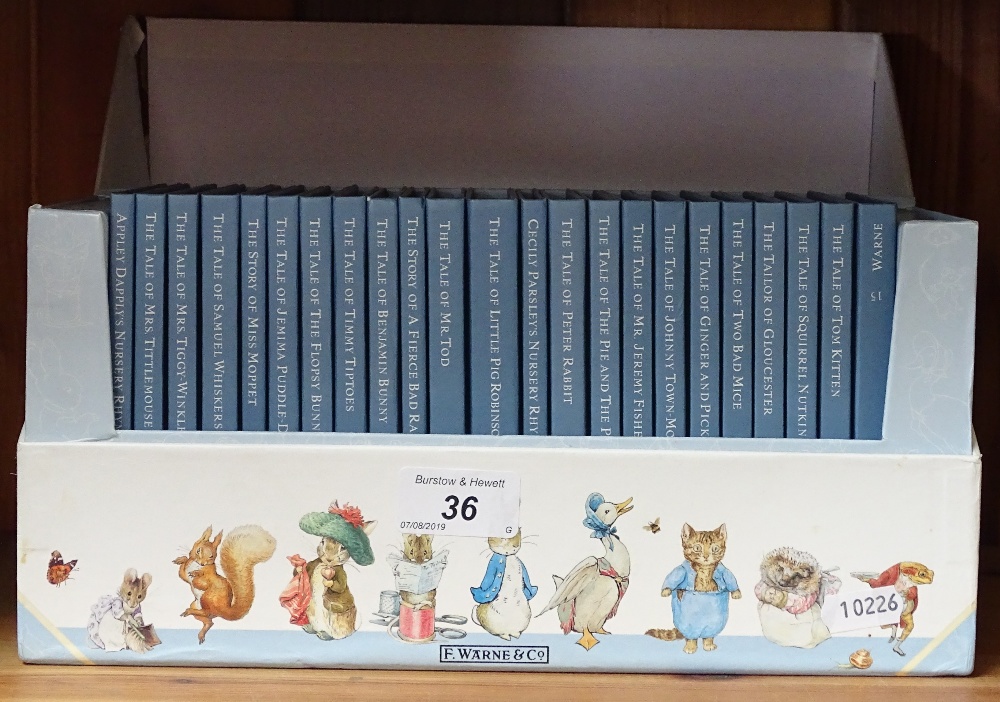 A boxed set of Beatrix Potter books