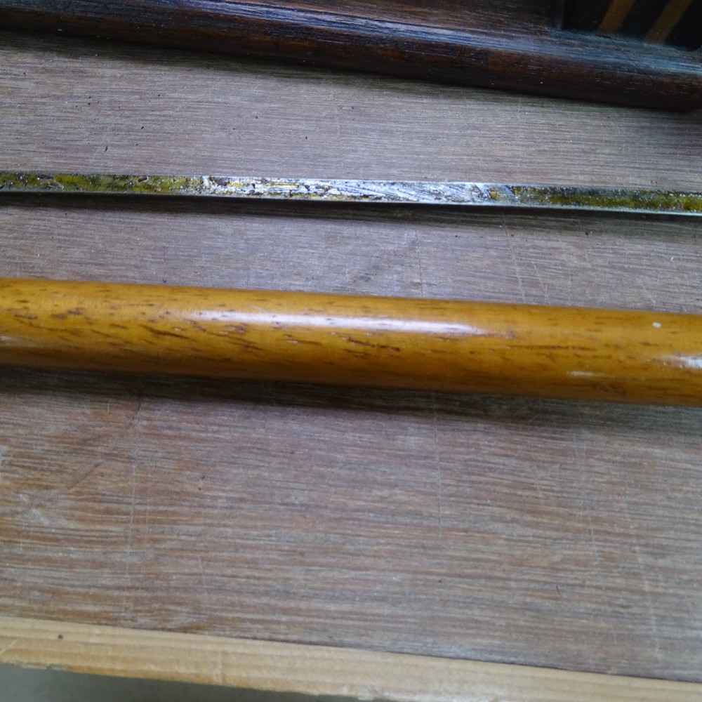 A teak sword stick with ivory mount - Image 6 of 9