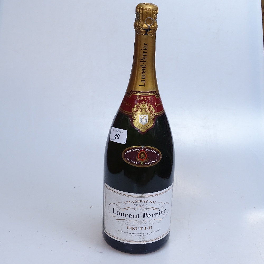 A 1.5 litre bottle of Laurent-Perrier Champagne