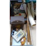 Cash tins, Ordnance Survey maps, a walking stick etc