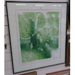 Alan Lumsden, limited edition lithograph, Sunday afternoon, no. 56/75, 19" x 23", framed