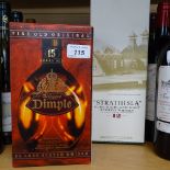 Boxed Dimple Whisky, Strathisla Whisky, and Lagavulin Single Isla Malt Whisky