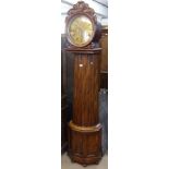 A Scottish 8-day longcase clock, having a 12" circular dial with 2 subsidiary dials, signed P Martin