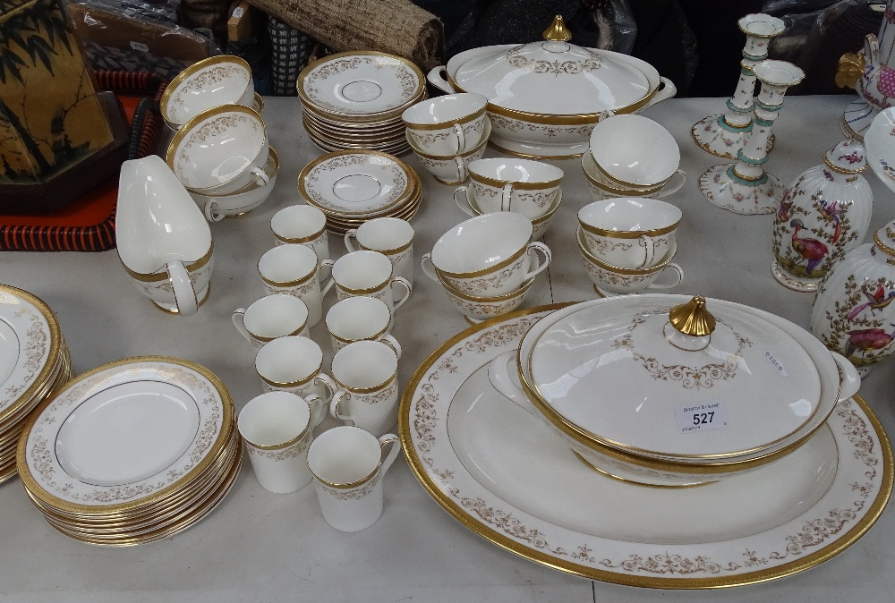 Royal Doulton Belmont pattern dinner service, matching coffee cans and saucers