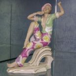 Art Deco Royal Dux figure, height 19.5cm