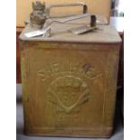 2 early Shellmex BP Limited petrol cans, with original brass caps