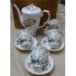 1950s Royal Stafford Camellia coffee service with original box