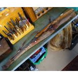 A Chinese air rifle with Vintage carrying case