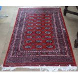 A red ground Tekke rug, 190cm x 130cm