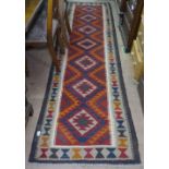 A Maimana Kilim runner, 305cm x 80cm