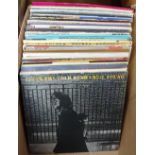 A boxful of LP records