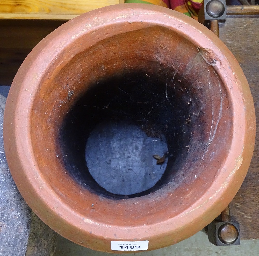 A terracotta chimney pot, H90cm - Image 2 of 2