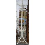 A 1920s painted bentwood hat and coat stand