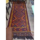 A Suzni Kilim runner, 227cm x 73cm