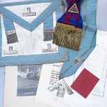 Various Hastings viking lodge Masonic regalia and documents