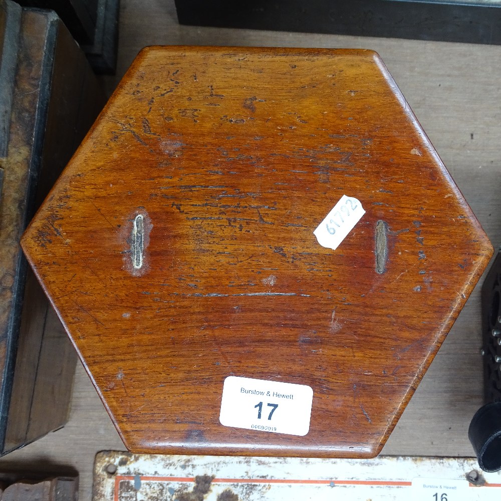 An Antique Lachenal & Co concertina in original mahogany case - Image 3 of 6