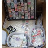 Stamp albums and postage stamps