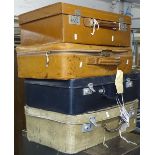 4 various suitcases