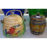 A Doulton tobacco jar, and a Royal Winton jar and cover