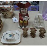 3 wise monkeys, miniature ornaments etc