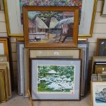 Various watercolours and prints, including Nigel Greaves (11)