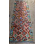 A vegetable dyed Choli Kilim runner, 200cm x 65cm