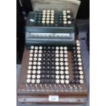 A Sumlock comptometer, and another early calculator