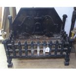 A cast-iron duck's nest fire grate