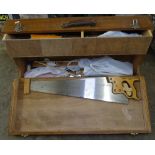 2 carpenter's tool chests and tools
