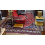 A large red ground Iranian Bebikabad carpet, 413cm x 318cm