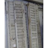 8 various French shutters, L197cm approx
