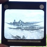 A large collection of various size Magic Lantern slides and Stereo Viewer slides