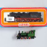A boxed Marklin locomotive, and an Austrian Liliput locomotive