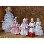 6 Royal Doulton figures