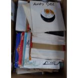 A box of 45 rpm records